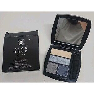 Avon True Color STEEL BLUES Eyeshadow Quad ~ New In‎ Opened Box